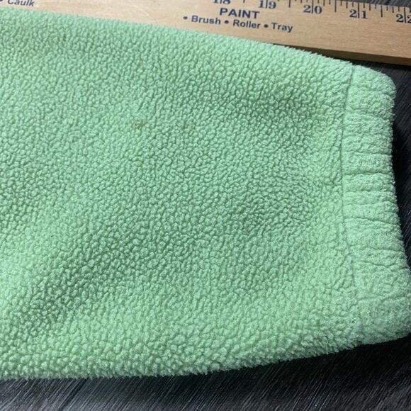 LL Bean Outdoor Women Green 1/4 Zip Fleece Pullover Jacket Size Small - Picture 8 of 9